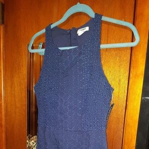 Old Navy Eyelet Navy Blue dress